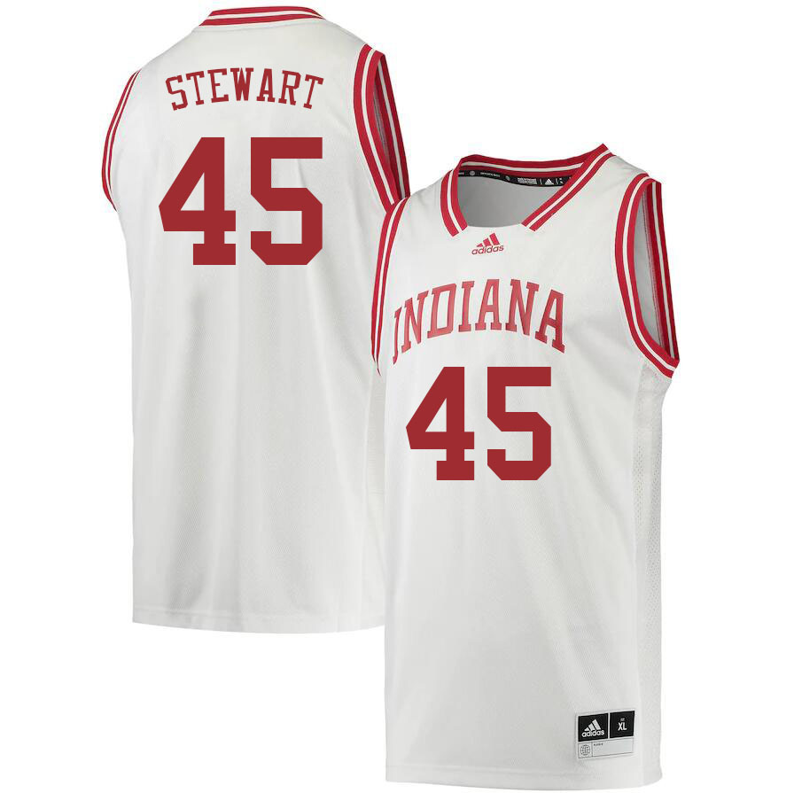 Men #45 Parker Stewart Indiana Hoosiers College Basketball Jerseys Sale-Retro - Click Image to Close